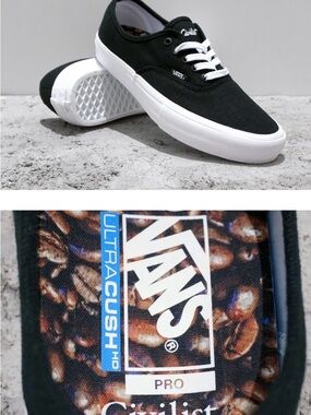 Vans pro civilist black men’s 10